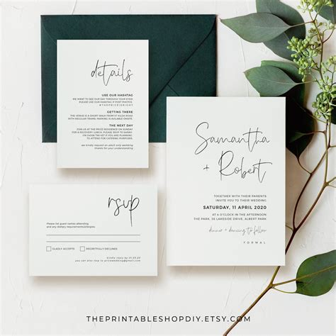 etsy wedding invitations|bridal invitation 68196.